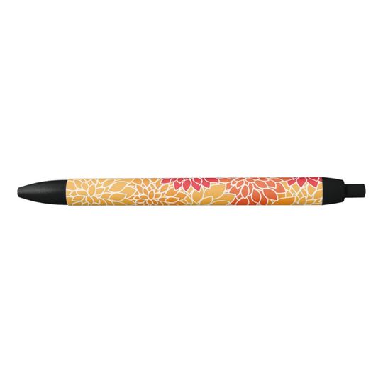Discover Dahlia Flowers, Pattern Of Flowers, Orange Dahlia Pen