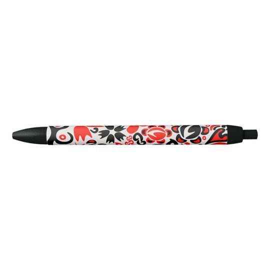 Discover Ukrainian ethnic folk art floral pattern absrtact  pen