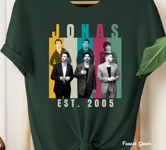 Discover Jonas Bros 20th Annivesary Tour 2025 Shirt, Vintage Jonas Brothers Tour Shirt
