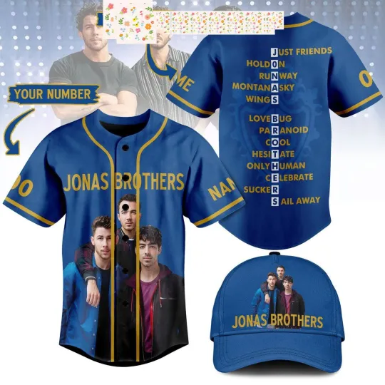 Discover Jonas Brothers All Album Personalized Baseball Jersey