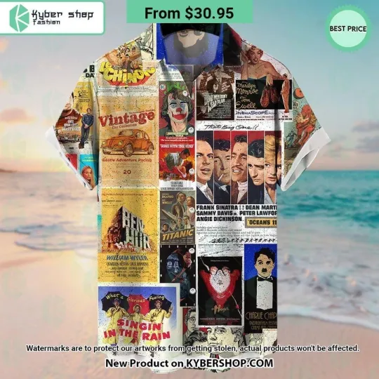Discover Vintage Comedy Movies Series Hawaiian Shirt