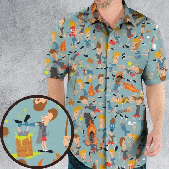 Discover Beavis And Butt-Head Great Cornholio Hawaiian Shirt