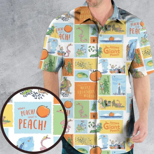 Discover Children's Tales What A Peach James And The Giant Peach Hawaiian Shirt