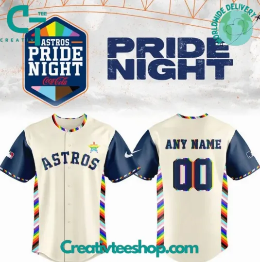 Discover Yc Custom Houston Astro X Happy Pride Month 2025 Baseball Jersey