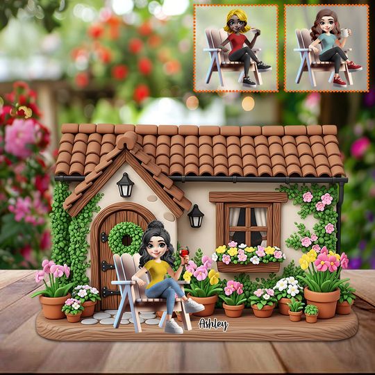 Discover My Beautiful Garden - Personalized Gardening Custom Shaped Acrylic Plaque
