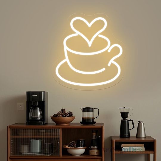 Discover Coffee Cup Neon Sign, Coffee Shop Sign, Coffee Bar Neon Sign ,Coffee Wall Decor,
