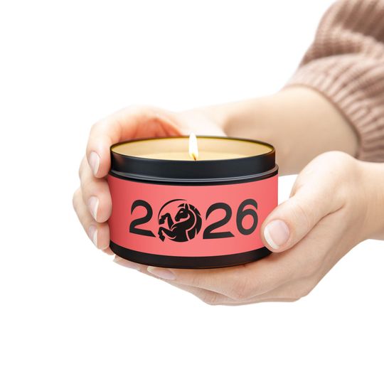 Discover Fire Horse Tin Candles - Year 2026 Decor, Home Fragrance Gift, Modern Aromatherapy, 2026 Trendy Candle, Cozy Ambiance