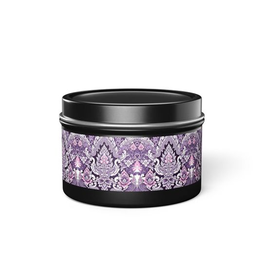 Discover Elegant Floral Tin Candles - Home Decor, Gift for Her, Relaxation, Wedding Favor, Aromatherapy Candles