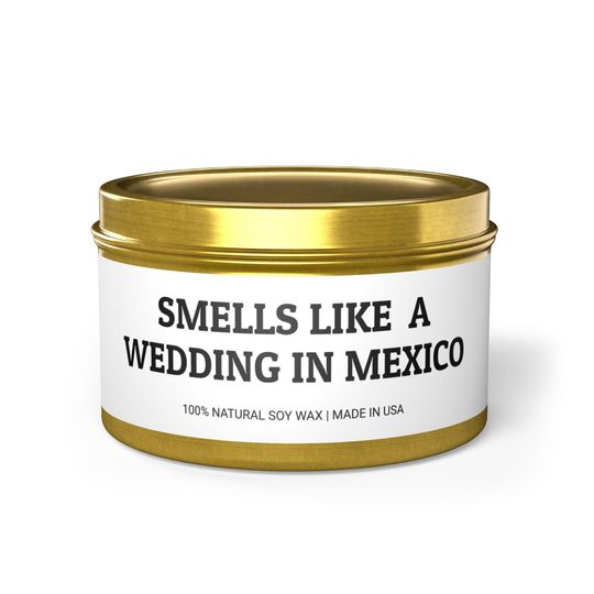 Discover Smells Like A Wedding in Mexico, Funny Candle, Mexico Wedding Trip, Wedding Party, Bridal Shower Party, Wedding Gift, Candle Wedding Favors