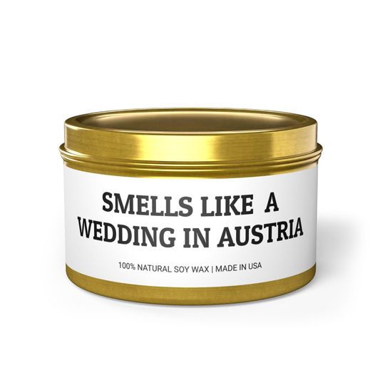 Discover Smells Like A Wedding in Austria, Austria Wedding Trip, Wedding Party, Bridal Shower Party, Wedding Gift, Candle Wedding Favors