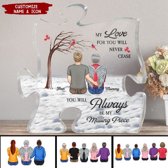 Discover You Will Always Be My Missing Piece - Personalized Puzzle Acrylic Plaque
