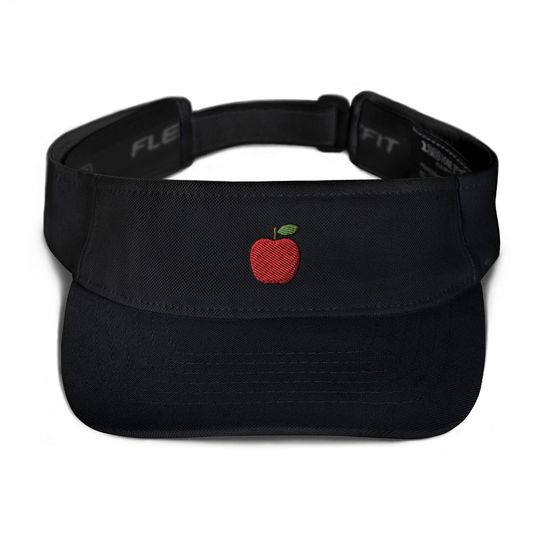 Discover Apple Embroidered Visor, Premium Summer Visor,  Adjustable Beach Sun Hat
