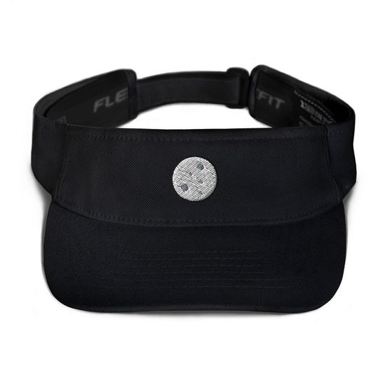 Discover Moon Embroidered Visor, Premium Summer Visor,  Adjustable Beach Sun Hat