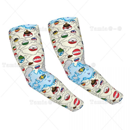 Discover Custom Polandballs Countryballs Cartoon Art Comics Cooling Arm Sleeves