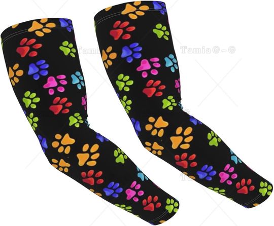 Discover Cute Dog Paw Print Sun Protection Arm Sleeves