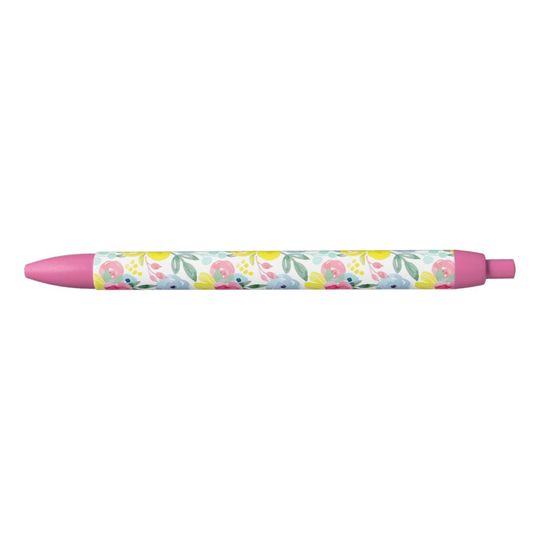 Discover Bright Colorful Watercolor Floral Pattern Pen