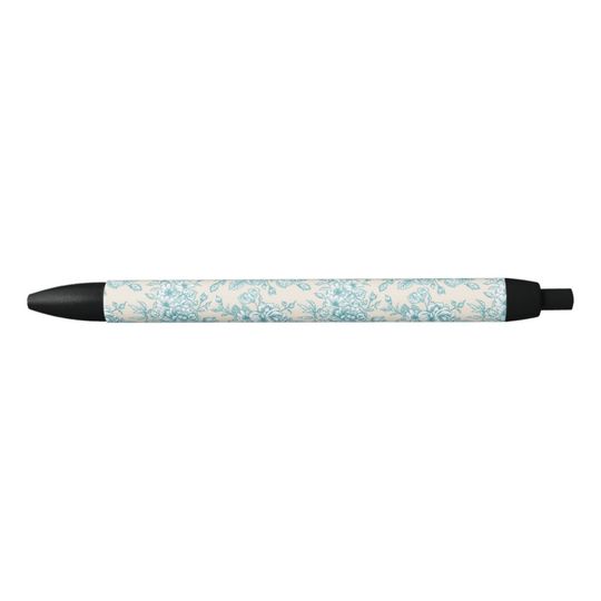 Discover Blue Rose Bouquet Garden Floral Pattern Pen