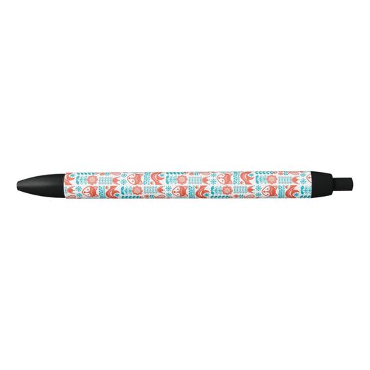 Discover Finnish Fox & Bird Folk Art Pattern Pen