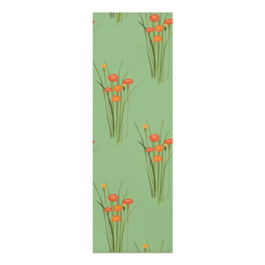 Discover Decorative Foam Yoga Mat, Floral Colorful Yoga Mat