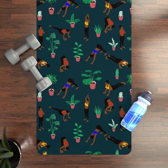 Discover Black Women Yoga Mat - Afro Girls Foam Yoga Mats