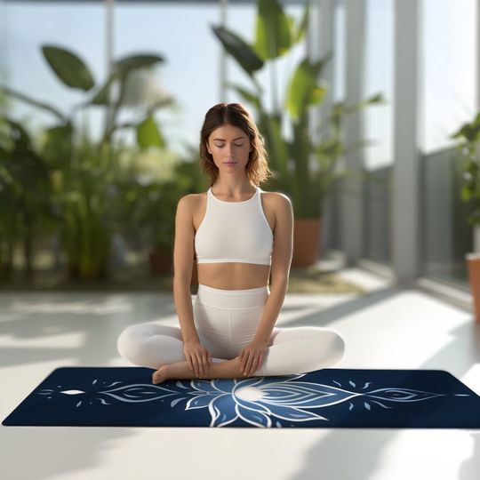 Discover Blue Lotus Foam Yoga Mats