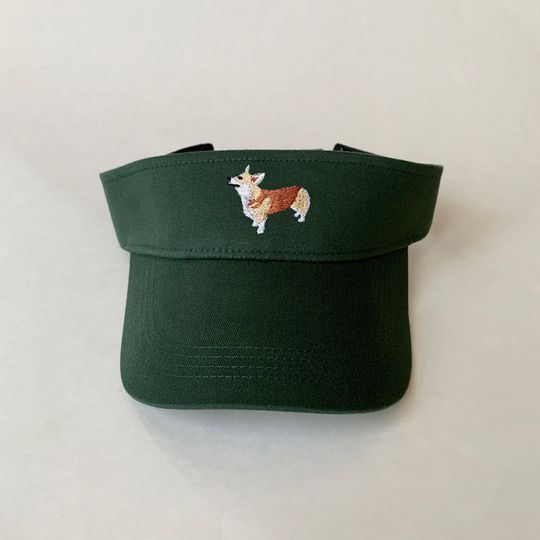 Discover Welsh Corgi Embroidered Visor dog Visor Embroidered Cotton Visor