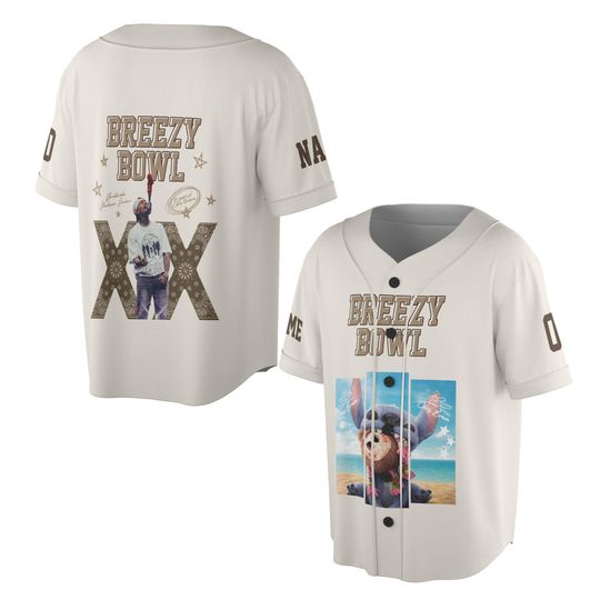 Discover Personalized Chris Brown Tour Collaboration Stitchh Jersey, Breezy Bowl 2025 Shirt
