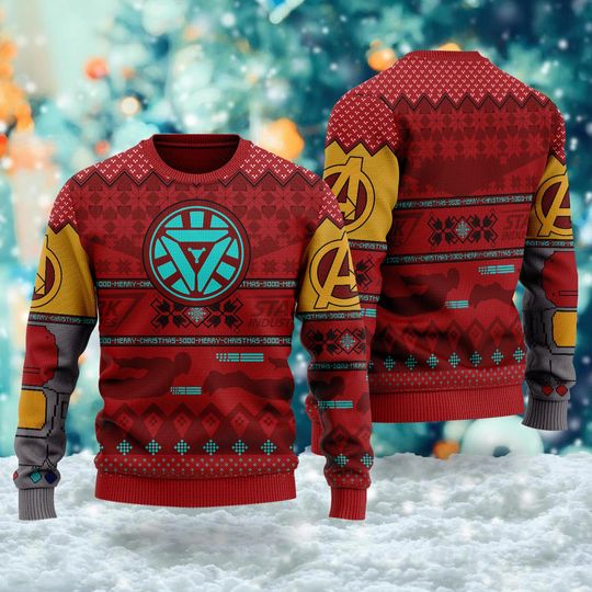 Discover Billionaire Engineer 3D All Over Printed T-shirt, US Hero Movie Ugly Christmas Sweater, Xmas Sweatshirt, Christmas Gift For Men Women Kid