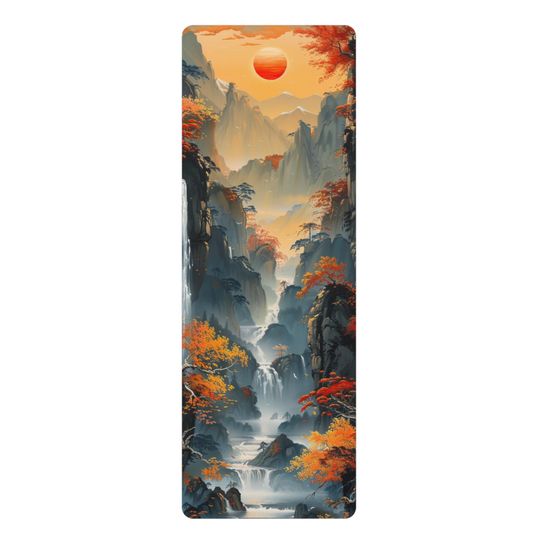 Discover Mountains At Sunset Foam Yoga Mats