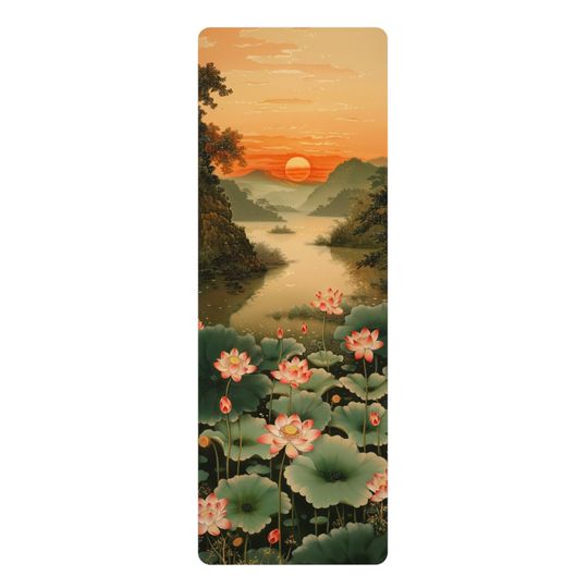 Discover Lotus Flowers Foam Yoga Mats
