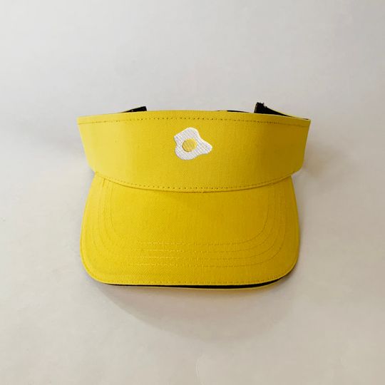 Discover Fried Egg Embroidered Visor Cotton Visor