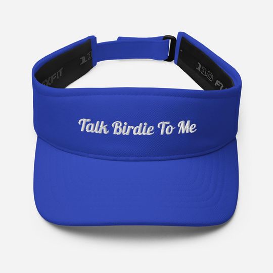 Discover Talk Birdie To Me Visor, Funny Golf Visor for Women, Embroidered Golf Hat, Golf Girl Gift, Cute Golf Accessory