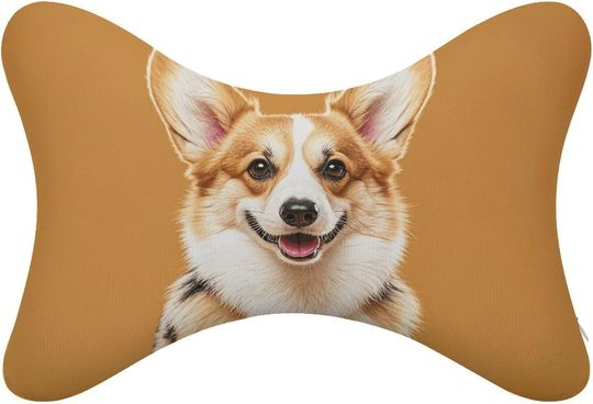 Discover Car Pillow  Corgi Floral Neck Bone Pillows