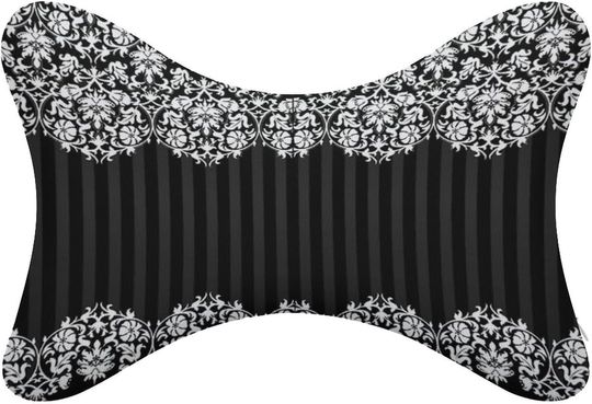 Discover Black and White Damask Neck Bone Pillows