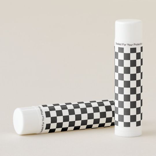 Discover Retro Checkerboard Pattern Lip Balm