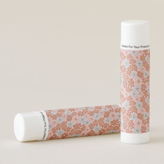 Discover Retro Floral Seamless Pattern Lip Balm
