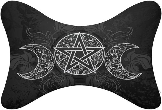 Discover Triple Moon Goddess Pentagram Neck Bone Pillows