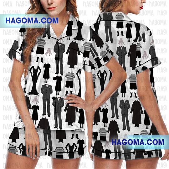 Discover Wednesday Satin Pajamas Set