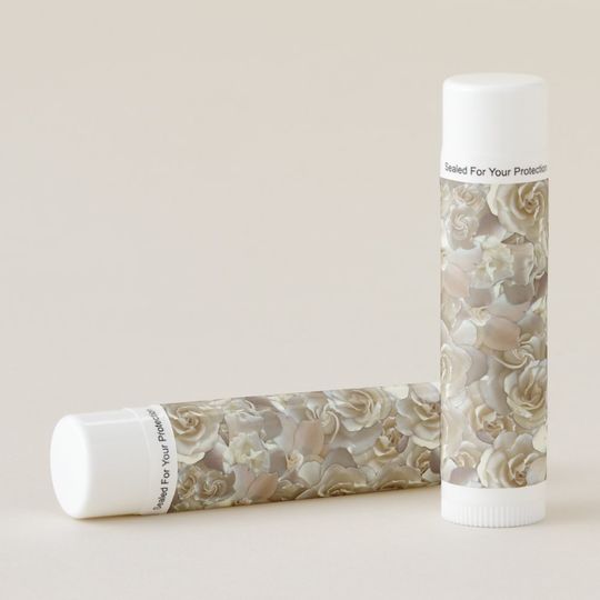 Discover Elegant Floral Rose Petal Pattern  Lip Balm