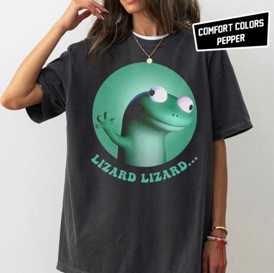Discover Lizard Lizard Lizard Meme Retro Shirt, Elio Lizard T-Shirt, Lizard Button Meme