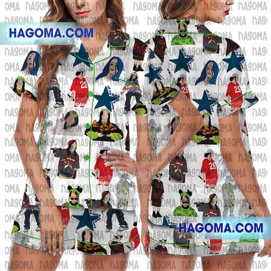 Discover Billie Eilish Satin Pajamas Set For Women