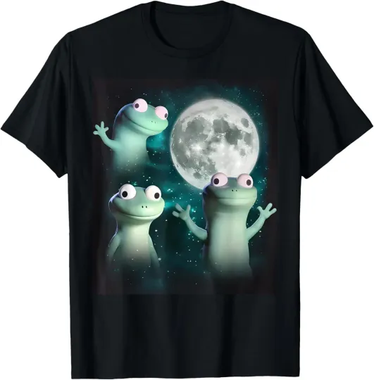 Discover Lizard Lizard Lizard Funny Lizard Moon  Meme Weirdcore Animal T-Shirt