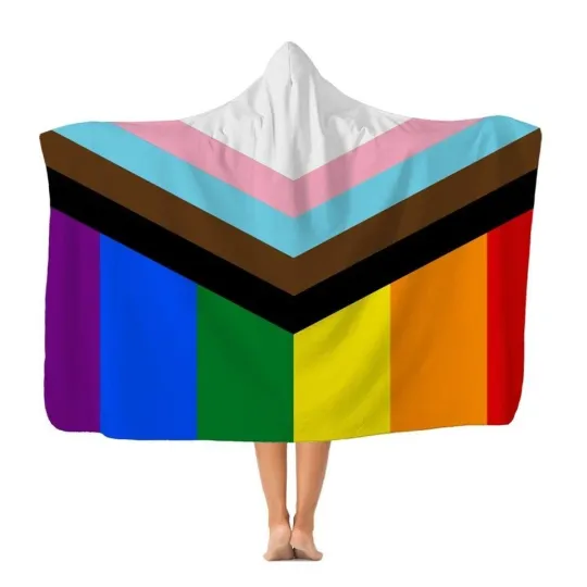 Discover LGBT Pride Flag Hooded Blanket - LGBT Christmas Gifts