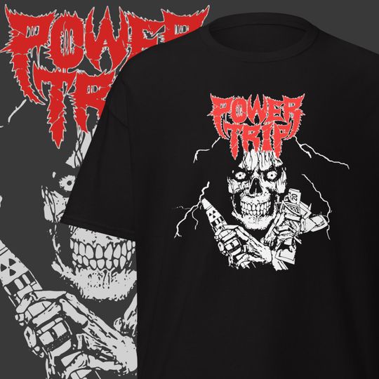 Discover Powertrip T-Shirt, Crossover Thrash Band Merch, Gifts for Metalheads