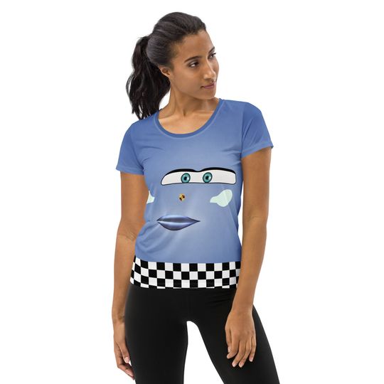 Discover Blue Car Women's Athletic T-shirt