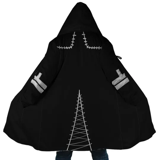 Discover Dabi Hero Anime Hoodie Cloak - Black