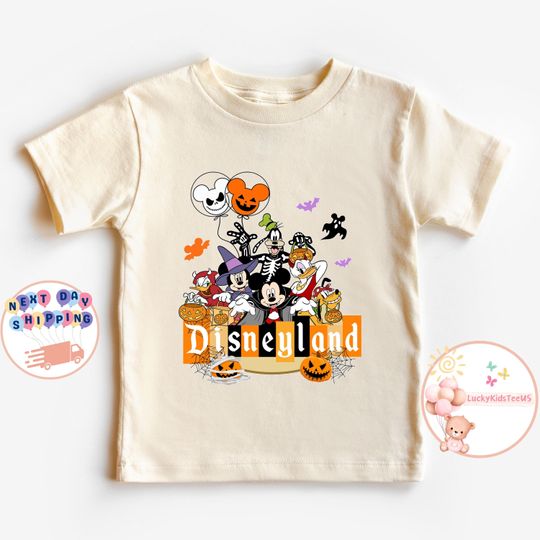 Discover Disneyyland Mickeyy And Friends Halloween Shirt, Halloween Party Toddler Shirt
