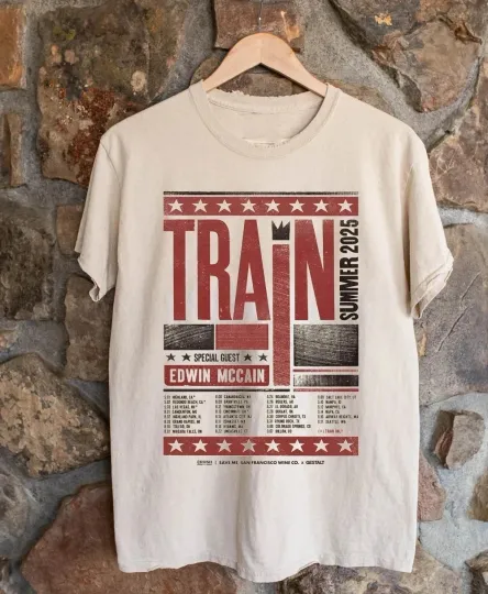 Discover Train Band 2025 North American Tour Tee Shirt
