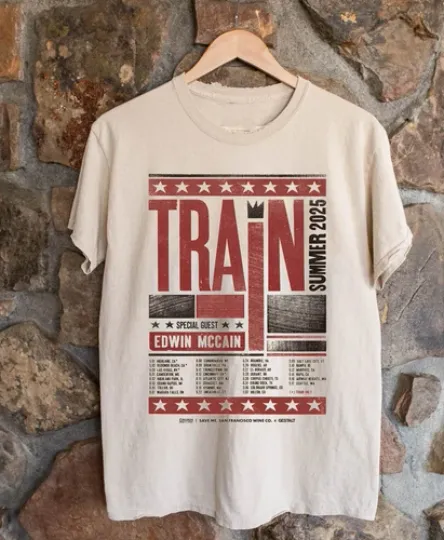 Discover Train Band 2025 North American Tour Tee Shirt