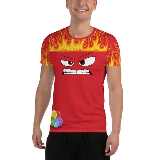 Discover Anger Inspired Men's Athletic T-shirt